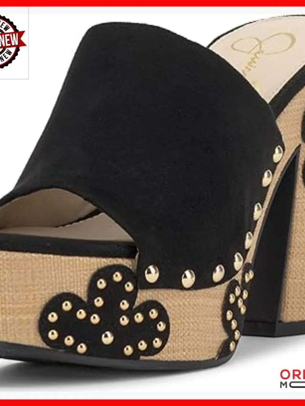 Faux Suede Platform Mules, 4.5 Inch Heel, Open Toe Sandals